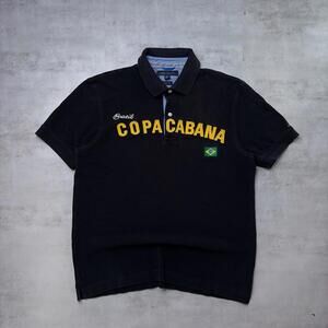 Y2K Tommy Hilfiger Grunge Copa Cabana Brazil Polo Shirt